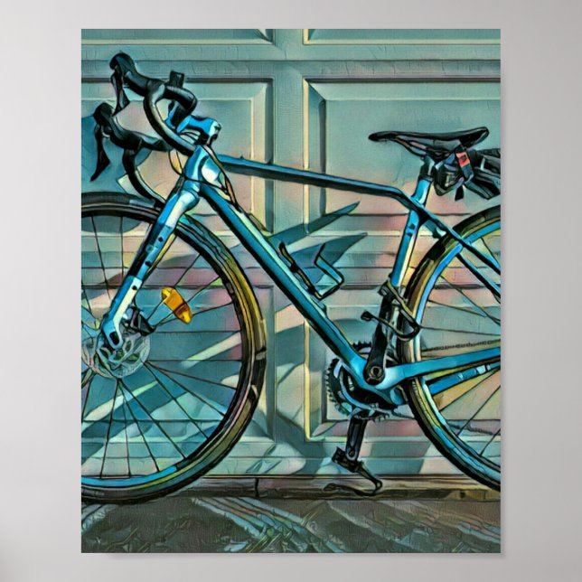 Póster Regalos de ciclismo para papá (Frente)
