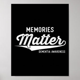 Póster Regalos de Conciencia de Demencia Morada Recuerdos