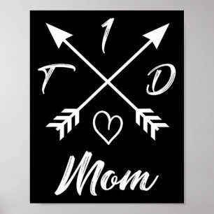 Póster Regalos de Conciencia de Diabetes T1d para Mamá Di