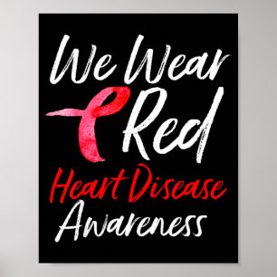 Póster Regalos de Conciencia de la Enfermedad del Corazón