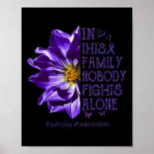 Póster Regalos de Conciencia de la Epilepsia Nadie Lucha
