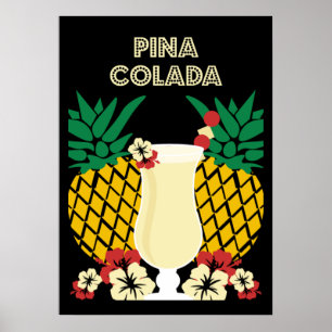 Póster Regalos de copas de Piña Colada