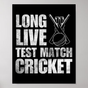 Póster Regalos de cricket cricket de prueba jugador de cr