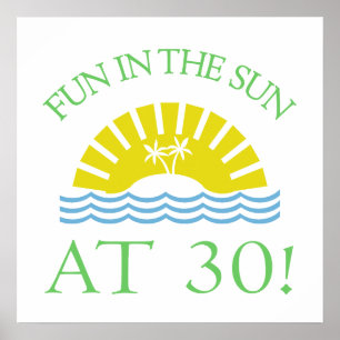 Póster Regalos de cumpleaños 30 divertidos