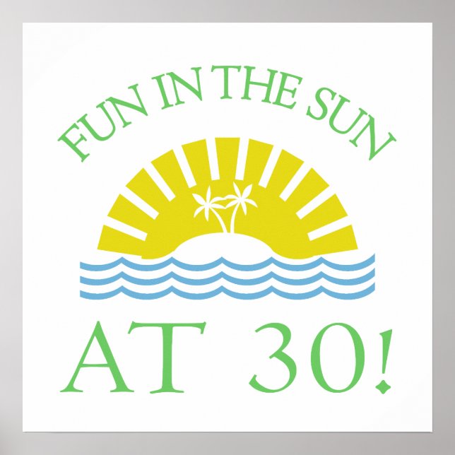 Póster Regalos de cumpleaños 30 divertidos (Frente)