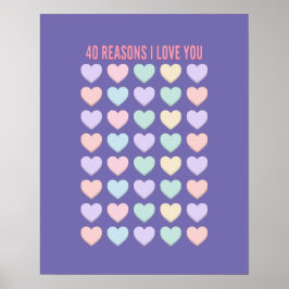 Póster Regalos de cumpleaños 40 - regalos 40