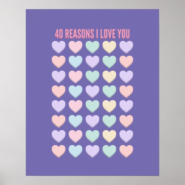 Póster Regalos de cumpleaños 40 - regalos 40 (Frente)