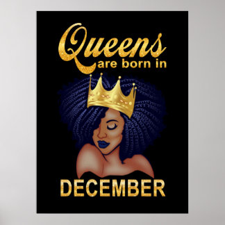 Póster Regalos de cumpleaños | Las Reinas Nacen En Diciem