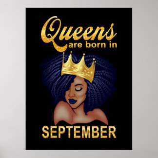 Póster Regalos de cumpleaños | Las Reinas Nacen En Septie