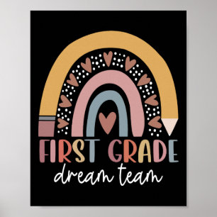 Póster Regalos de equipo de ensueño de grado para maestro