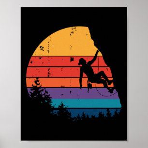 Póster Regalos de escalada en roca de montaña de Boulderi