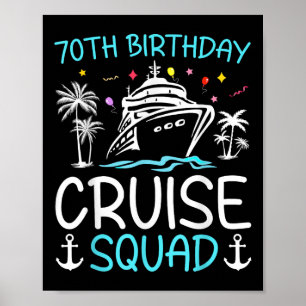 Póster Regalos de escuadrón de crucero de cumpleaños núme