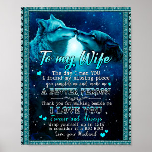 Póster Regalos de esposas   Carta A Mi Esposa Que Te Amo