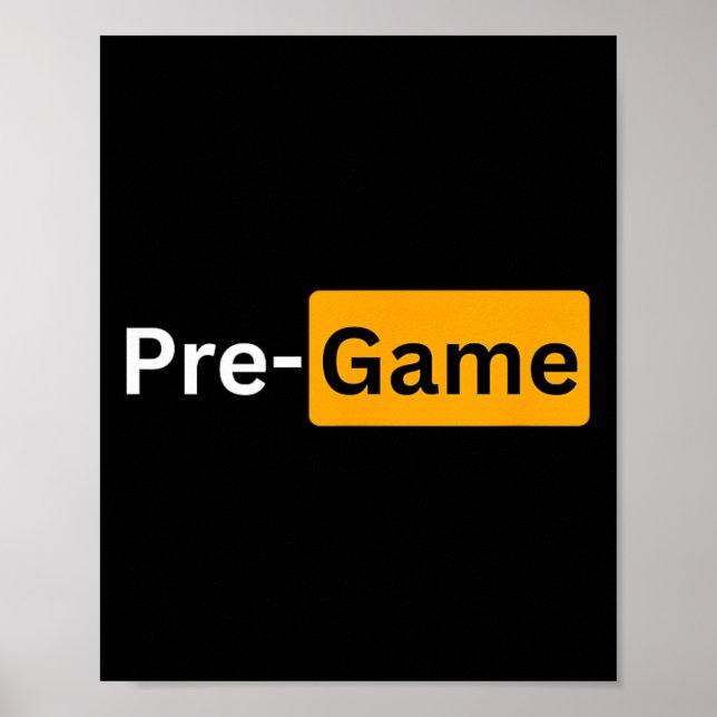 Póster Regalos de fútbol Y para antes del partido  (Frente)