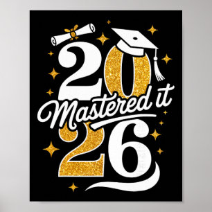 Póster Regalos de graduación de Maestría Cl de 2026 Grado