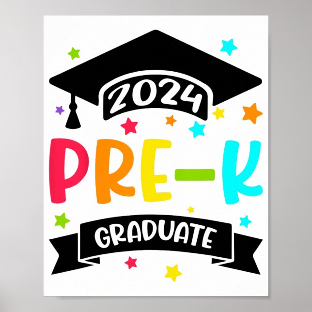 Póster Regalos de graduación de preescolar 2024 (Frente)