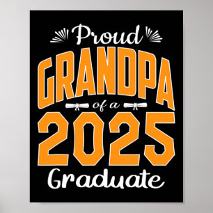 Póster Regalos De Graduación Orgulloso Abuelo De Un Cl De