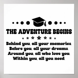 Póster Regalos de graduación para ella/él La aventura com