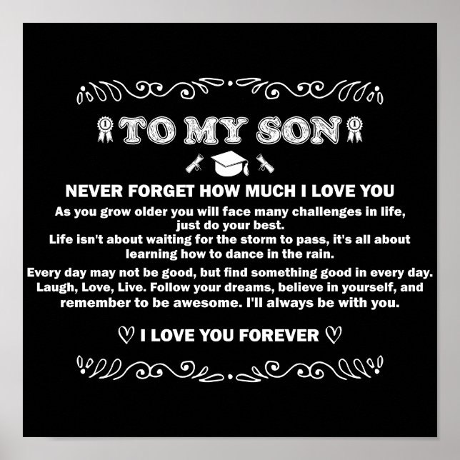 Póster Regalos de graduación para regalos Inspiradores de (Frente)