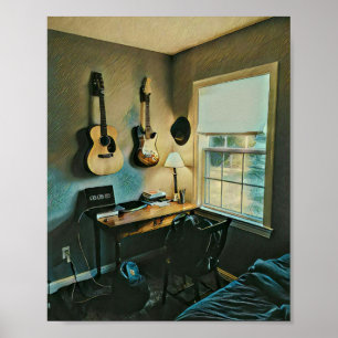 Póster Regalos de guitarra para novia