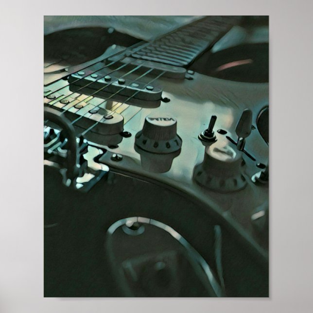 Póster Regalos de guitarra para novio (Frente)