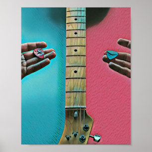 Póster Regalos de guitarrista de Bass
