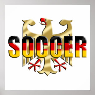 Póster Regalos de hinchas de fútbol de Alemania