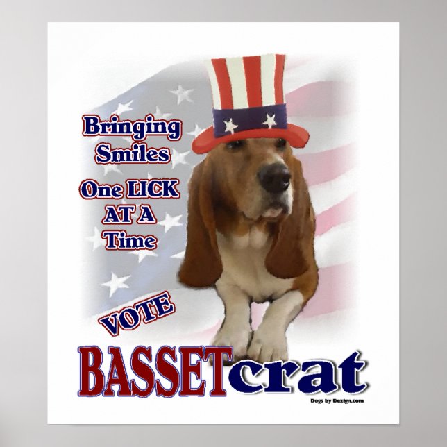 Póster Regalos de Hound Basset (Frente)