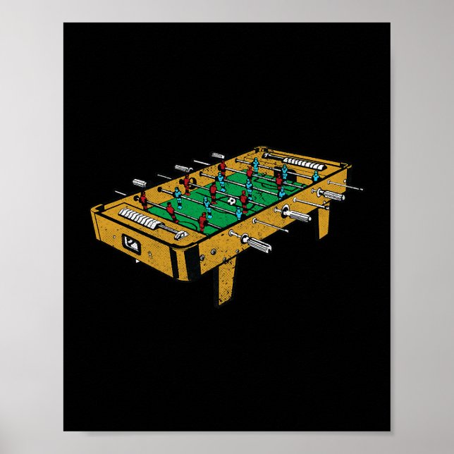 Póster Regalos de jugador de fútbol de mesa (Frente)
