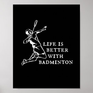 Póster Regalos de jugadores de Badminton