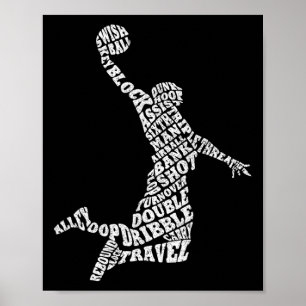 Póster Regalos De Jugadores De Esquemas De Jordania Vinta