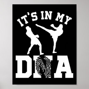 Póster Regalos de kickboxing Está En Mi ADN