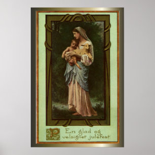 Póster Regalos de la escena de la natividad para el
