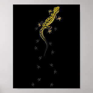 Póster Regalos de lagarto reptil gecko leopardo lindo par