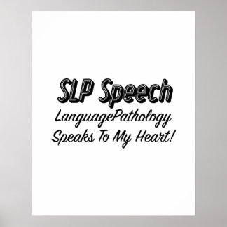 Póster Regalos de lenguaje de voz de SLP