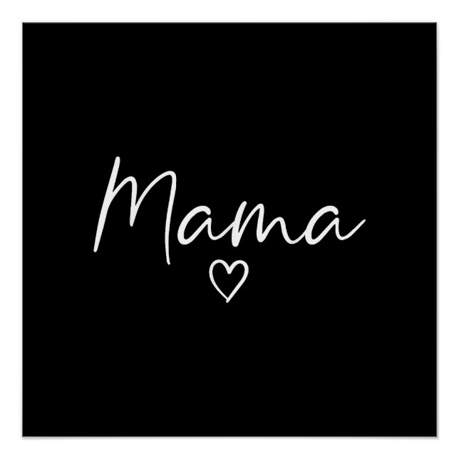 Póster Regalos de mamá para madres de corazón (Anverso)
