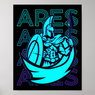 Póster Regalos de mitología griegos son retro a la guerra