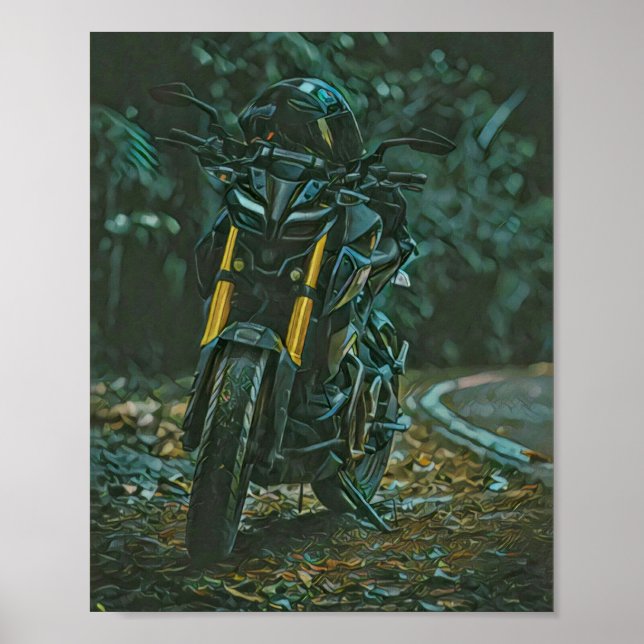 Póster Regalos de motociclismo (Frente)