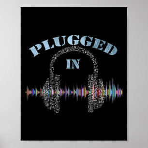 Póster Regalos De Música Corazonan Cita Gráfica Conectada