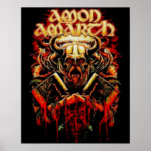 Póster Regalos De Música De Guay Retro Amon Amarth Para V