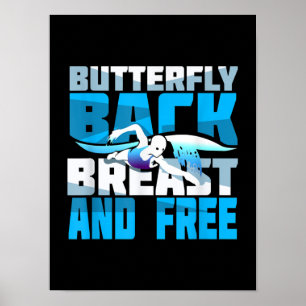 Póster Regalos De Natación Para Los Nadadores