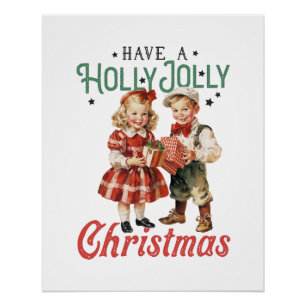 Póster Regalos De Navidad Con Navidades De Alegría