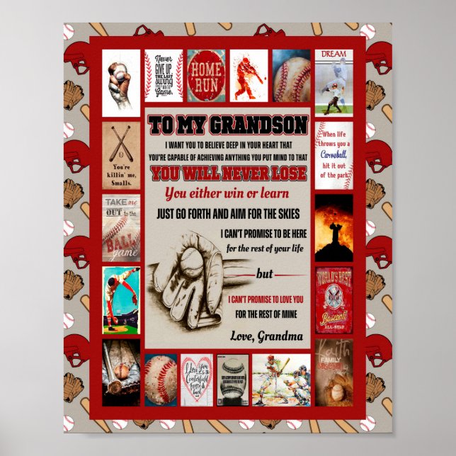 Póster Regalos de nietos | A Mi Abuelo Amor De La Abuela (Frente)