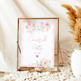 Póster Regalos de Novias Modernos de Flor Silvestre en el