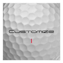 Póster Regalos de pelotas de golf personalizadas de la Se