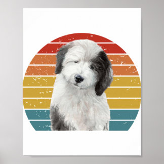 Póster Regalos De Perros De Pastor En Inglés Viejos Para 