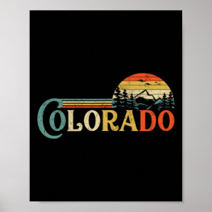 Póster Regalos de senderismo en Boulder Colorado Rocky Mo