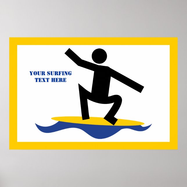 Póster Regalos de surf en su personalizado de tablas de s (Frente)