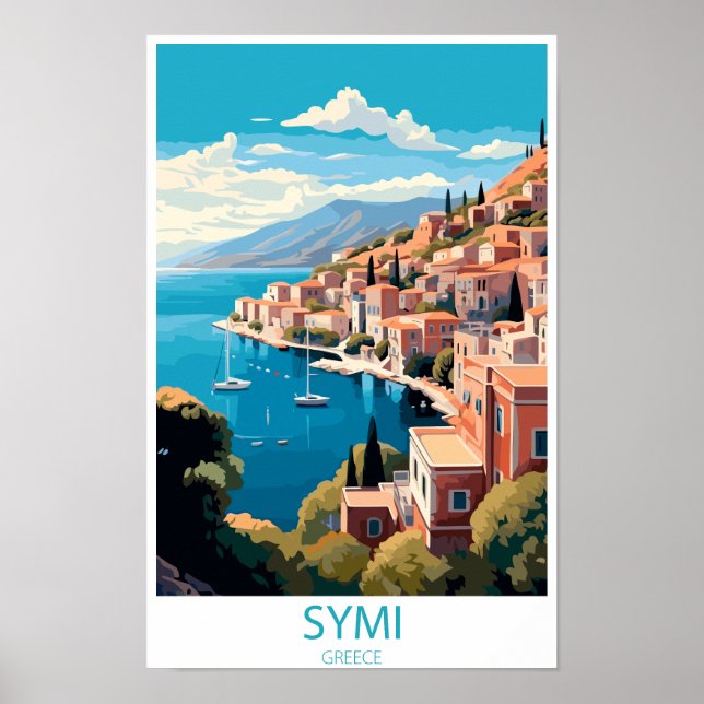 Póster Regalos de Symi Island en Grecia (Frente)