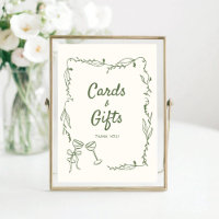 Regalos de tarjetas brillantes dibujadas por la ma